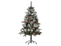 Árvore Natal Verde 120cm com 239 Ramos e Base Metálica para Interior