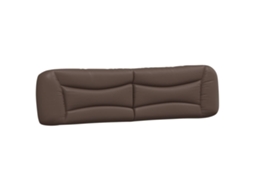 Headboard Cushion, Headboard Cushions Vidaxl Marrom Couro Artificial (200 Cm)