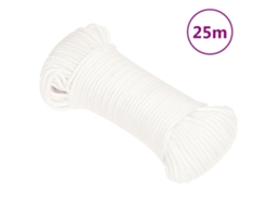 Vidaxl Corda De Barco 3 Mm 25 M Polipropileno Branco Completo