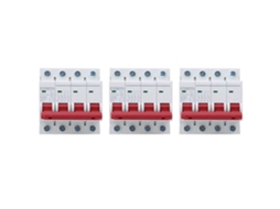 3 Peças Interruptor de Circuito MCb DZ47 63Z DC1000V 4p 20A Proteção Solar S/MARCA