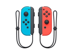 Comandos Joy-con Azul E Vermelho Não Originais Compatíveis Com Nintendo Switch - Par De Controladores Com Alças