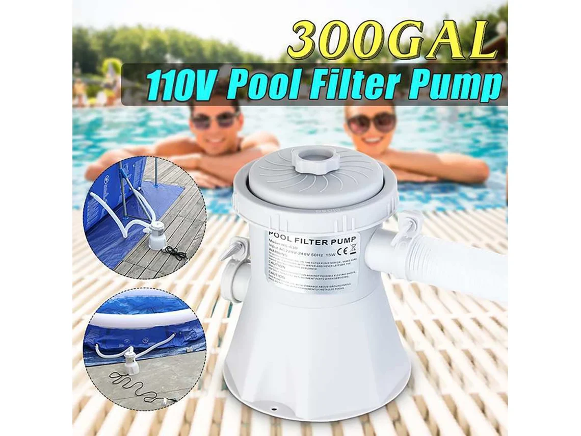 Bomba De Filtro Elétrica Kit Para Piscina