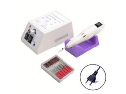 Lixa Elétrica Para Unhas, Com 12 Acessórios, Cor Branco
