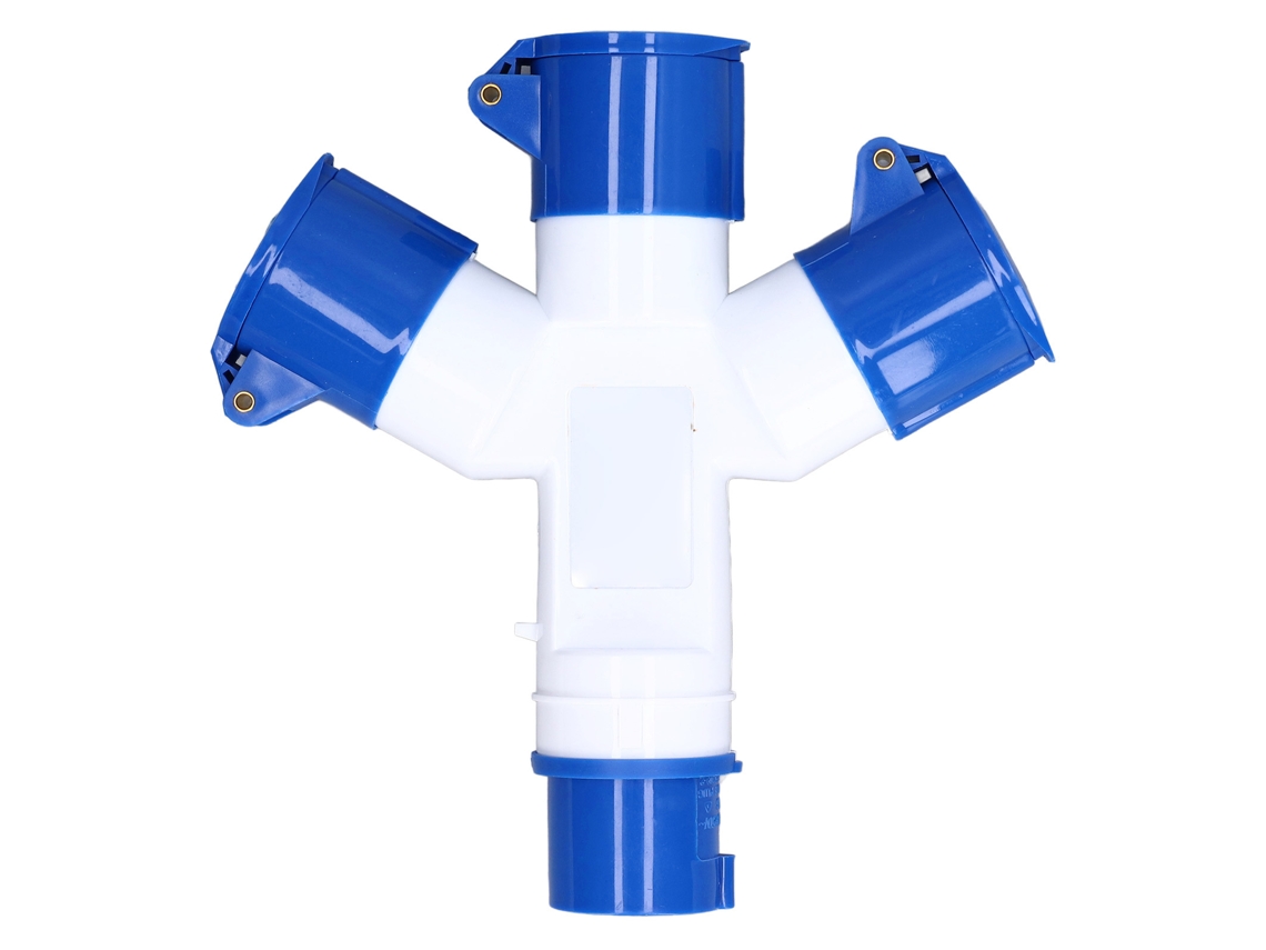Conector Elétrico Impermeável De Tomada Industrial 3 Vias 16a Para Ambiente Interno E Externo Hr‑1013