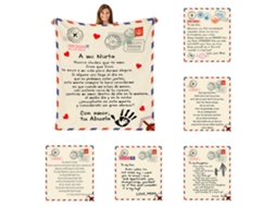 Cobertor Envelope Agora Feito Na Alemanha Carta De Família Coral Fleece Flanela Mensagem Carta Capa Cobertor Impressão Para Esposa-aquaforge