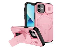 Capa Com Suporte Magsafe Para Iphone 12 Mini - Abertura Deslizante Com Proteção De Câmara