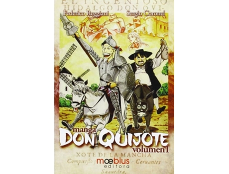 Livro Manga Don Quijote, 1 Da Editorial Moebius De Federico Reggiani E Sergio Coronel (inglês)