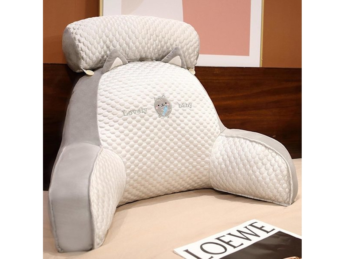 Encosto De Cama, Almofada Para Cadeira De Cama Com Apoio Braços, Perfeita Para Sentar Na Cama, Trabalhar No Laptop