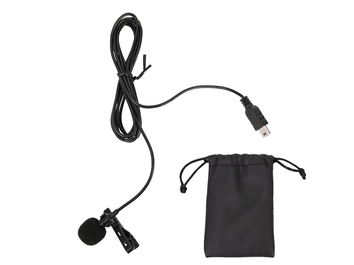 Micrófono Externo Mini Usb Com Clip Para Gopro Hero Micrófono Portátil