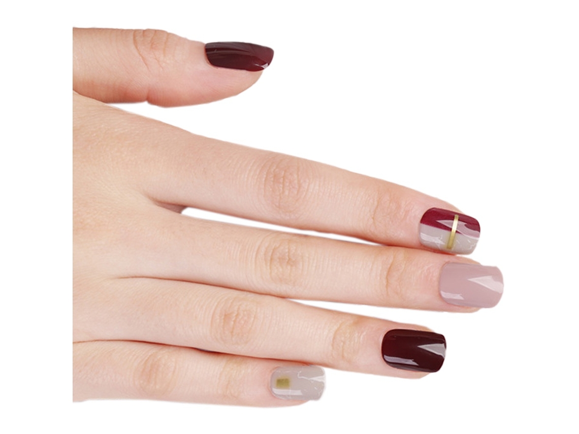 Unhas Postiças Elysve Curtas De Alta Qualidade Com Cola Gelatinosa E Soft Armor