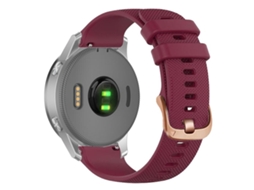 Pulseira Para Garmin (18mm) - Silicone - Fivela De Aço Rosé