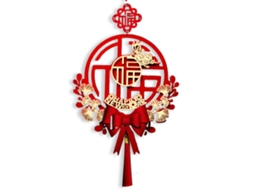 Pingente de Nó Chinês Ginkgo para Sorte LAXISCREED