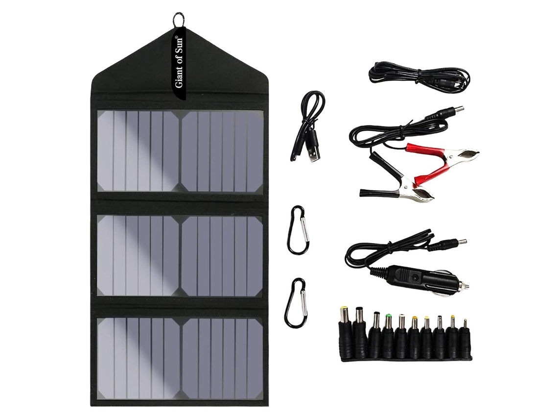 Carregador Solar Portátil De 30 W Para Smartphone, Caminhadas E Viagens. Olysi Shop