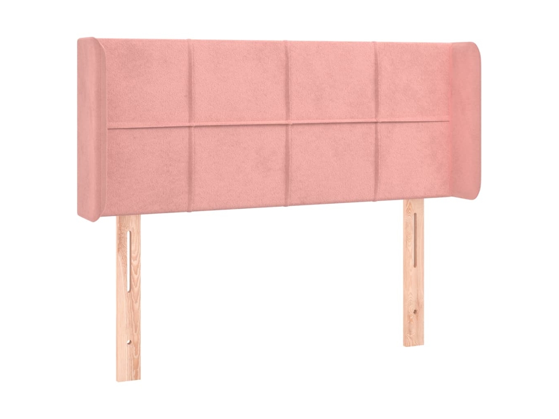 Headboard, Headboards Vidaxl Cor-de-rosa Veludo (93 X 16 X 78/88 Cm)