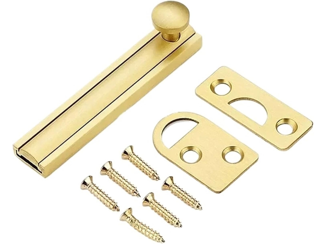 Conjunto De 4 Trincos Superfície Para Portas Instalação Vertical E Horizontal Com Fechamento Seguro