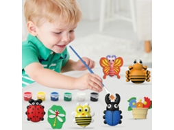 Walshlxq kit de Pintura para Crianças com Arte e Manuais Plaster Diy Brinquedos Criativos Presente para Meninos e Meninas