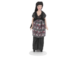 Mulher Moderna De Porcelana Para Casinha De Bonecas 1:12 Acessório De Decoração