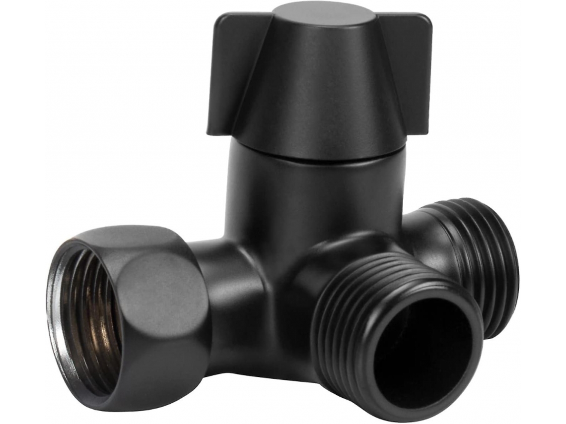 Válvula Desviadora De 3 Vias Em Latão G1/2" Para Chuveiro Duplo