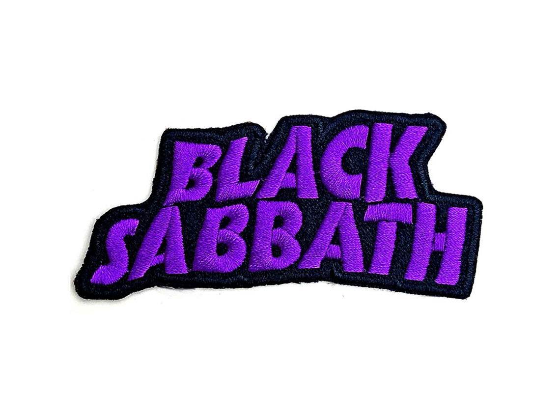 Emblema de Coser ROCK OFF Black Sabbath Cut-Out Wavy Logo