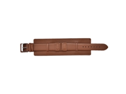 Pulseira de couro bovino vintage para relógio, 38 mm, para iWatch, feminina e masculina, marrom claro.