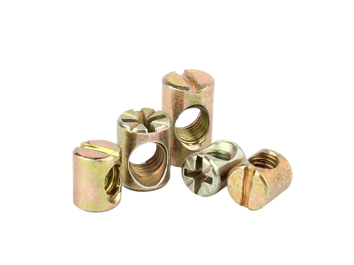 10 Parafusos Cilíndricos M6 M8 Com Pino Transversal E Furo Horizontal Para Porcas Martelos Integrados M6x12mm