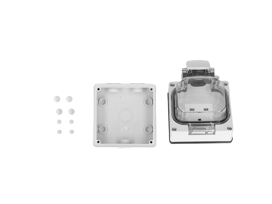 Tomada Resistente À Chuva Externa Ip66 250v 13a