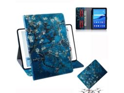 Capa‑flip Horizontal Padrão Flor Damasco Halinuia, Suporte, Ranhura Cartão E Carteira Para Huawei Mediapad T5
