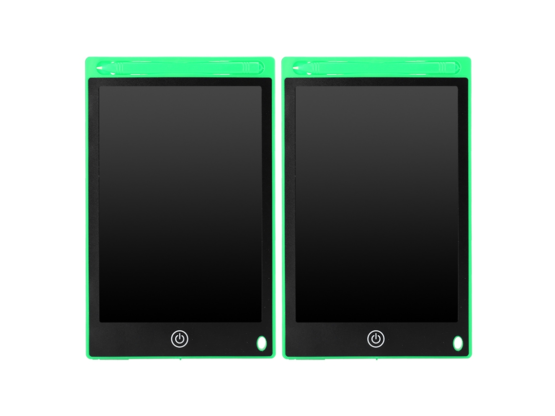 Bloco Lcd De Escrita Infantil 8.5in Verde 2 Unidades