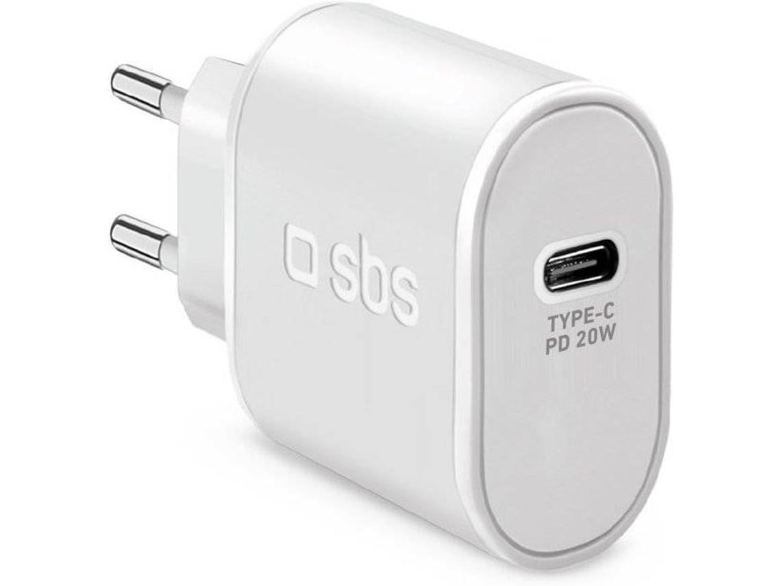 Carregador USB-C SBS 20W Branco
