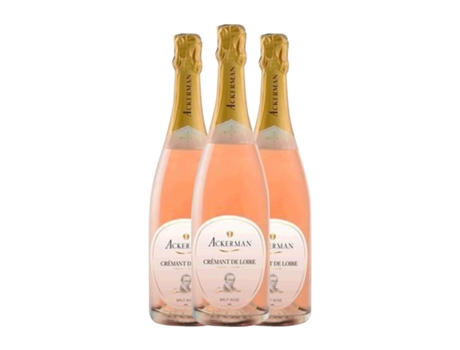 Espumante rosé ACKERMAN Cuvée Privée Rosé Brut Crémant de Loire (0.75 L - 3 Unidades)