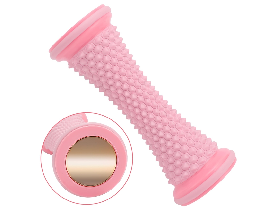 (rosa) Bola De Ioga Com Rolo Massageador Para Os Pés, Massageador Manual De Plástico