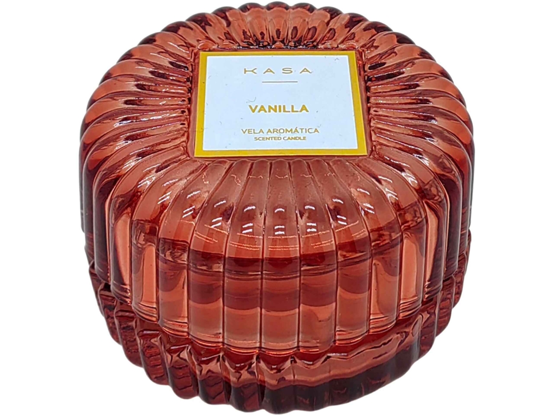 Vela Em Copo Redondo Com Tampa 385g Terracota Kasa