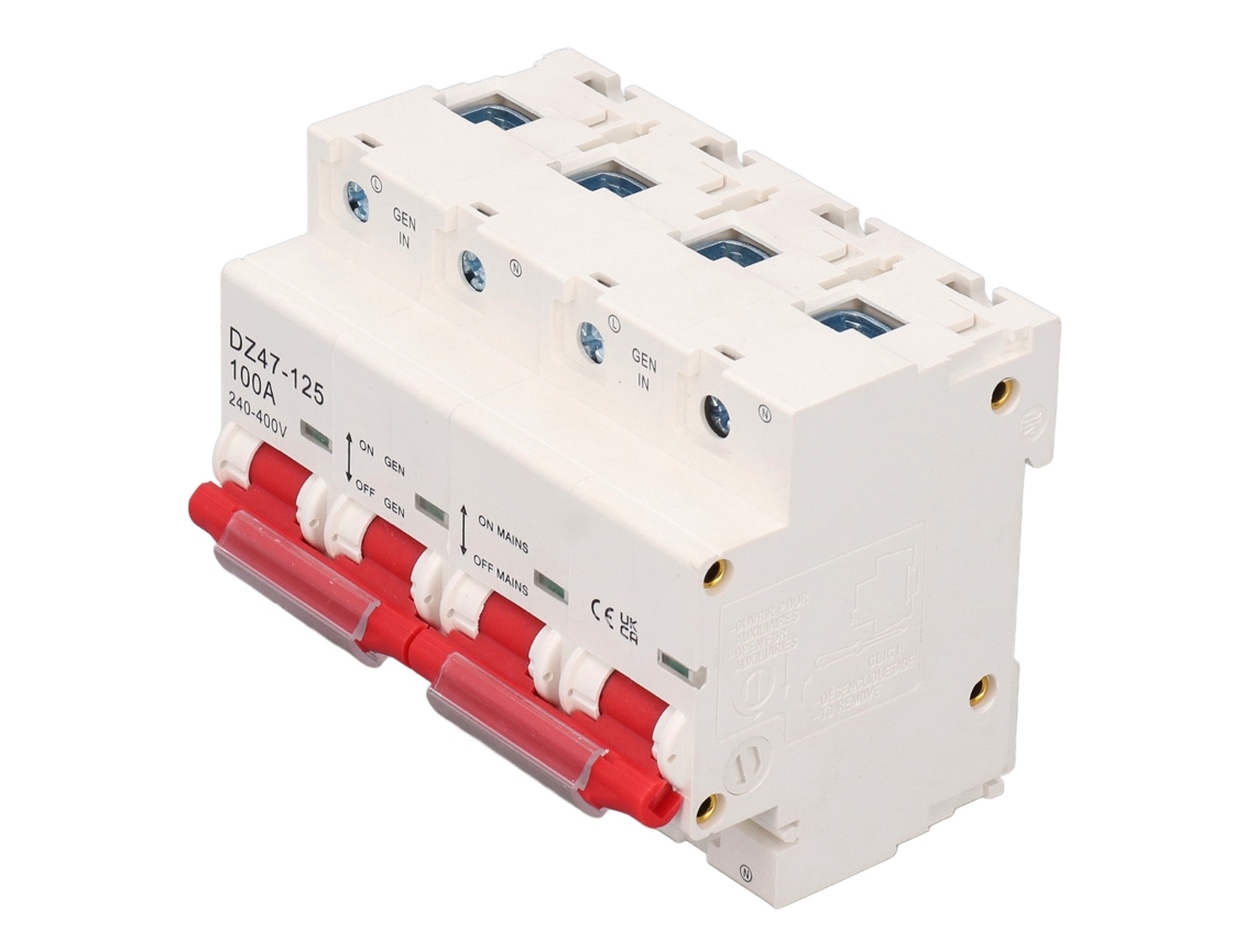 Laxiscreed Disjuntor De Comutação Dual 100a Para Transferência De Energia 240v-400v Ac