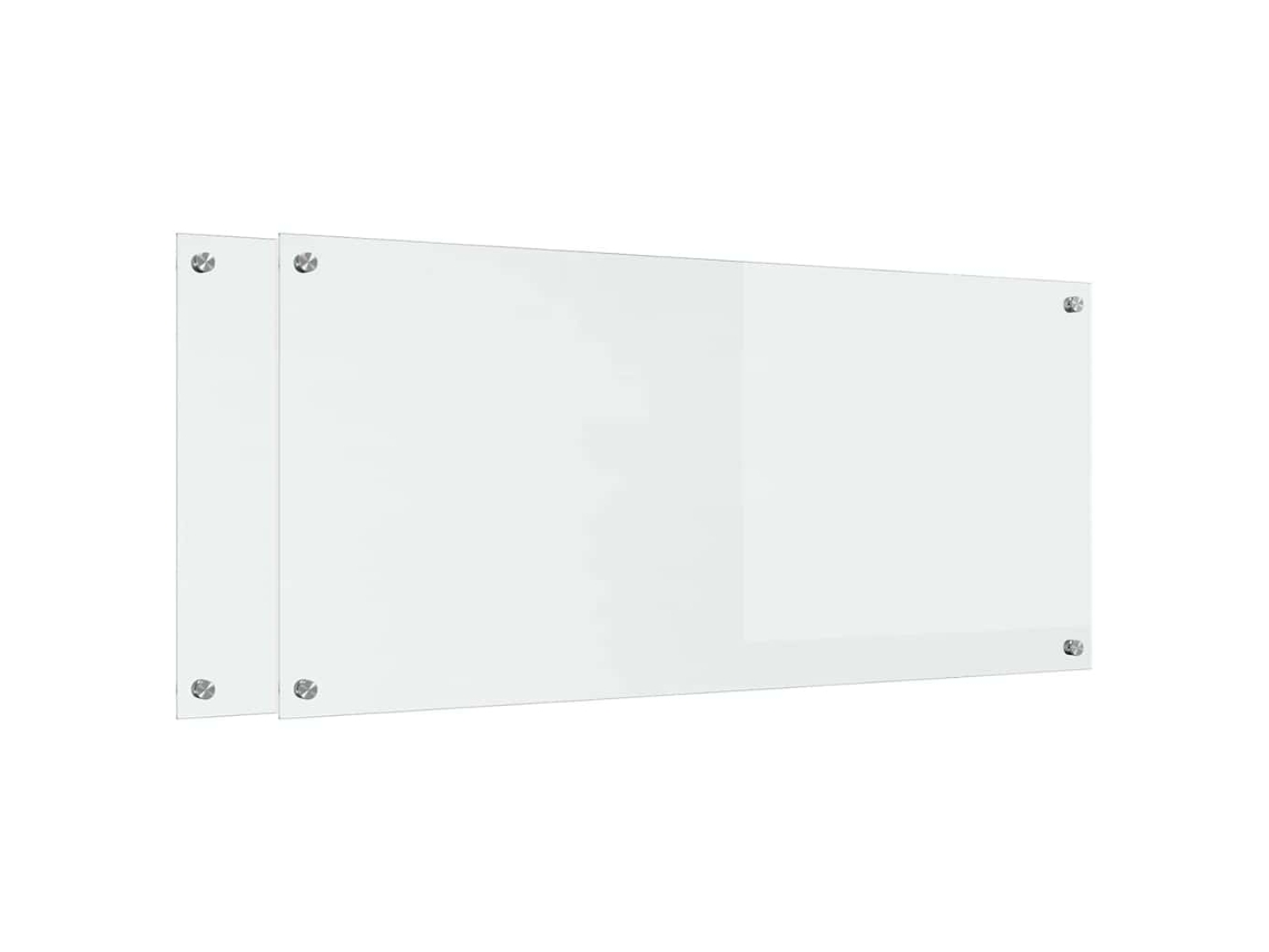 Conjunto 2 Proteção De Cozinha Vidaxl Transparente Vidro Temperado (110 X 50 Cm)