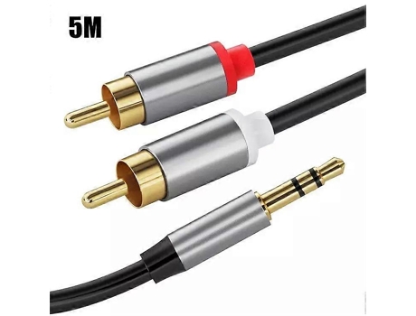 Cabo Aux 3,5mm Para Rca Jack Áudio 2x Rca Macho Para Jack Zmliyecqnq