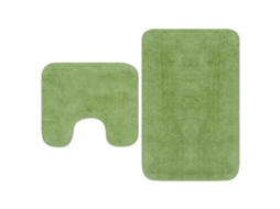 Bath Mat Set, Bath Mat Sets Vidaxl Verde Tecido (n/a)