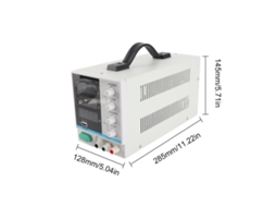 Laxiscreed Fonte De Alimentação Digital Ajustável Com Display Led, Entrada 110v/220v E Usb 5v 2a