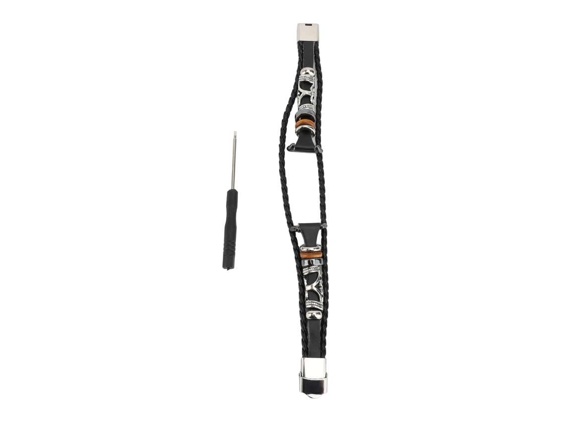 Pulseira De Relógio Em Couro Com Contas Design Antigo Clássico