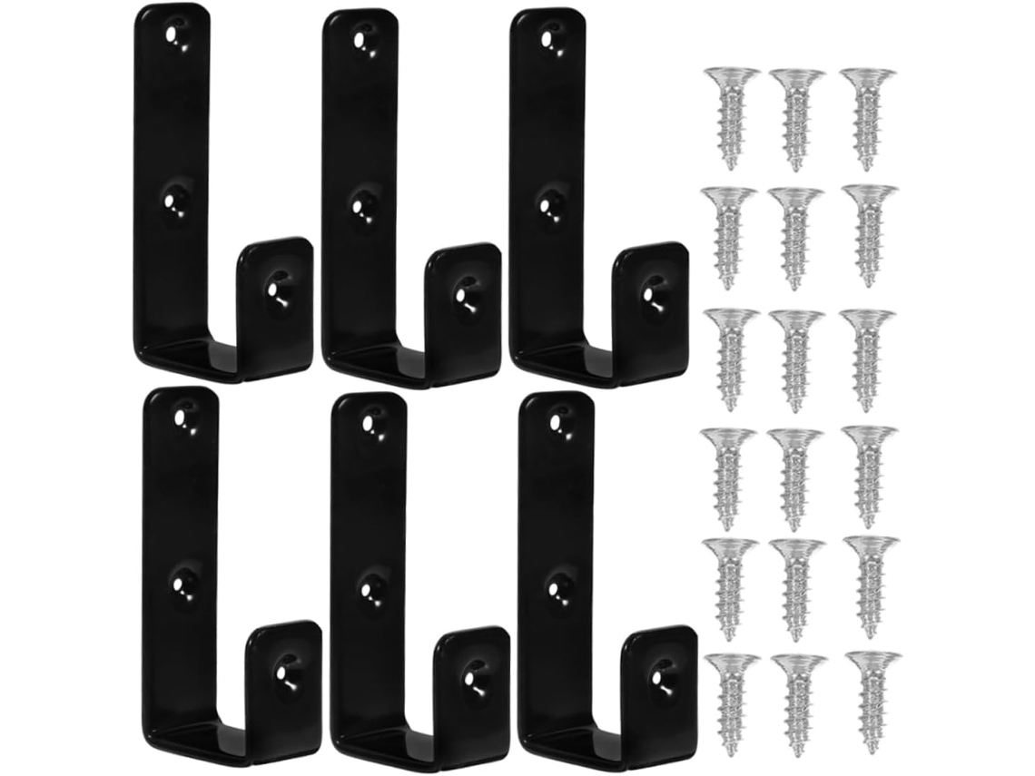 Conjunto de Cama de 6 Peças com Fixações para Escada, Suporte para Escada de Beliche, Antiderrapante, Parafusos Incluídos. SFUSHOS
