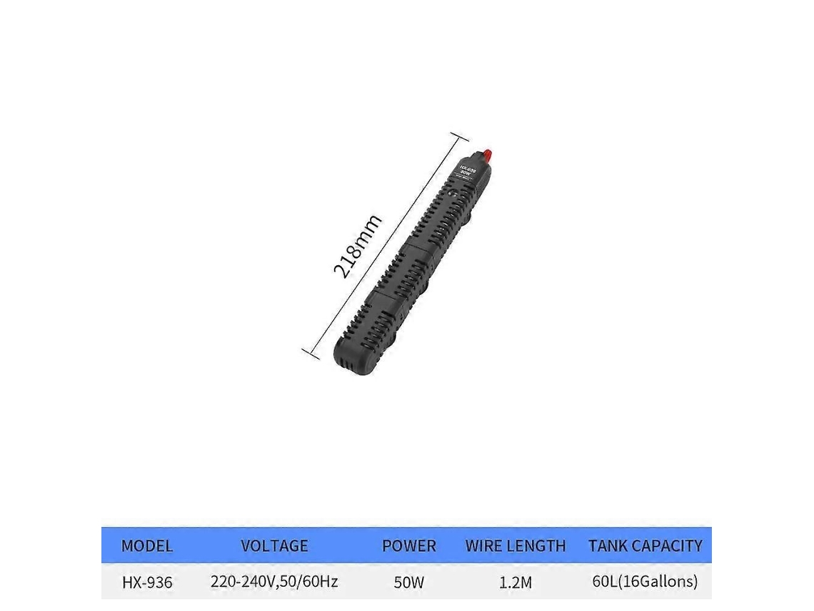 Resistência de Aquecimento 220v com Capa Protetora, para Aquário, Aquec Imento Automática Temperatur GOKOCO