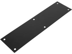 Rodapé Metálico Para Porta Em Aço Inoxidável 75x289 Mm Com Proteção De Borda
