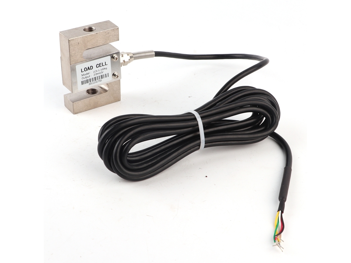 Sensor De Carga Tipo S De Alta Precisão Com Cavo Conector Para Pesagem 100kg