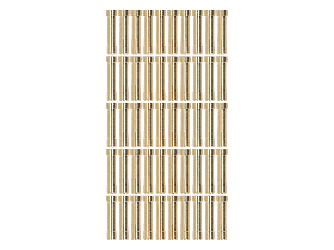 50pcs Plugue Conector Latão 4 para 5 S/MARCA