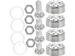 Kit de fixação de placa de matrícula com clipes antifurto para carros e parafusos de alta qualidade.