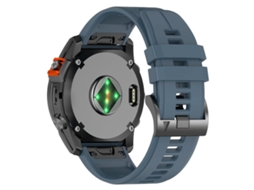 Bracelete para Garmin Silicone com liberação rápida fivela de aço preta azul marinho XIAOMOYU (22mm)