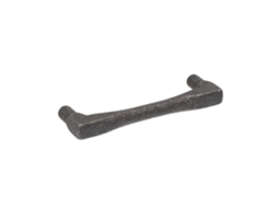 Puxador para Móveis HARDWAREXCHANGE em Zamac com 96mm de distância central, ferro preto vintage, conjunto de 6