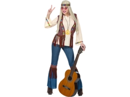 Fato de hippie bege para mulher