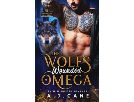 Livro The Wolfs Wounded Omega de AJ Cane (Inglês)