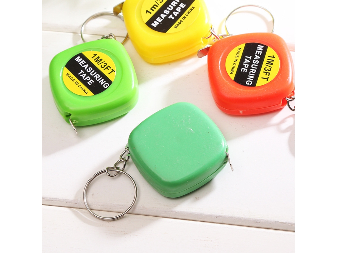 Estojo Multifuncional Com 4 Peças, 1 Metro, 3 Pés, Mini Fita Métrica Com Chaveiro Aquaforge