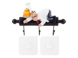 Gancho De Parede Cartoon Chef Laxiscreed Com Auto-adesivo Para Cozinha E Hotel